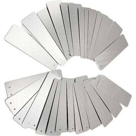 100 étiquettes en aluminium pour le jardinage - Rectangle, panneaux de signalisation pour l'extérieur, panneaux en métal, étiquettes pour les plantes de jardinage, panneaux de signalisation en alumini (1/4)