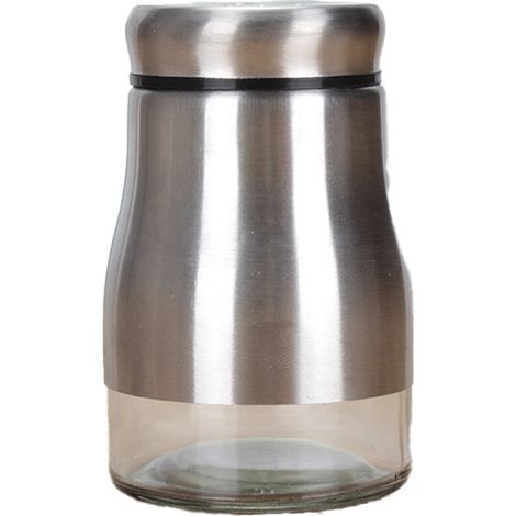 Moulin À Sel Et Poivre - Acier Inoxydable Avec Fond En Verre - Pour Cuisine Maison Et Professionnelle - Lot De 2 (1/5)