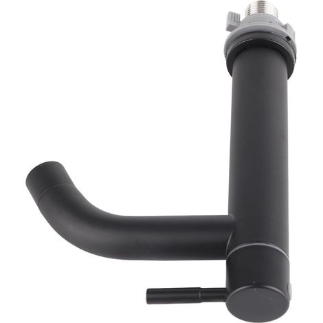 Robinet de lavabo, inox, noir, monocommande, pour toilettes (1/5)
