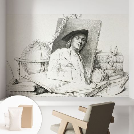 Fototapete Tapete Vliestapete mit Kleber - Wandtattoo - leicht anzubringen - Wandverkleidung Künstlerisches Porträt 104x70 cm (1/5)