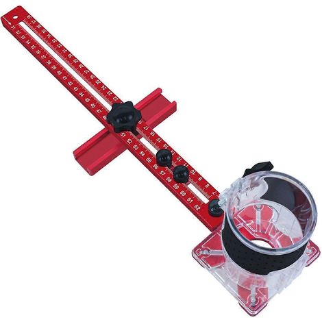 Gabarit de fraisage à rainurer 4 en 1 pour défonceuse - Gabarit pour quincaillerie d'armoires (1/5)