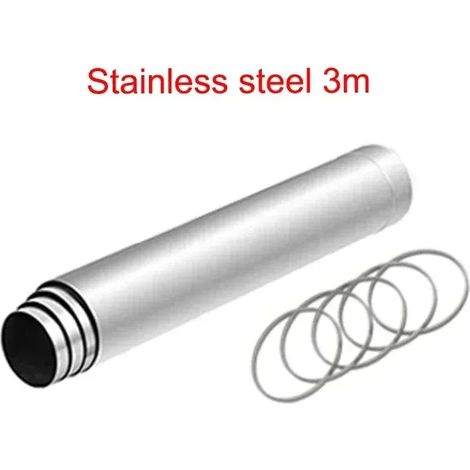 Accessoires de cheminée en titane pour tentes de chauffage : cheminée 2,5 m  3 m, panneau latéral transparent, chapeau de cheminée, accessoires de camping, réchauds de cuisine portables (1/5)