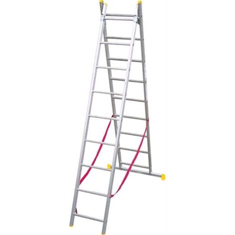 SCALA INDUSTRIALE BIVALENTE 2X 9GR ALLUMINIO MAURER