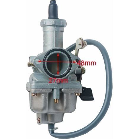 PZ27-Vergaser mit transparentem Luftfilter für 125-cm³-, 140-cm³- und 150/160-cm³-Motoren. PZ27-Vergaser mit manueller Drosselklappe für CG-Motoren mit 125 cm³, 150 cm³, 200 cm³, 250 cm³ und 300 cm³ – (1/4)