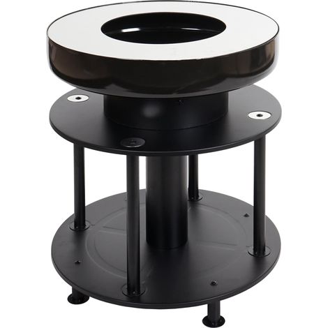 Mendler – Bol de feu avec grill – Foyer barbecue charbon – Plaque inox Ø 56cm – Hauteur 67cm – Pour cuisson au charbon ou bois - HWC-K95 (1/5)