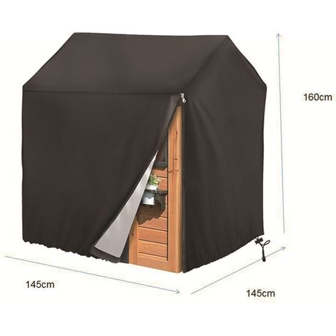 Wasserdichte Schutzhülle aus 210D Oxford-Gewebe für Outdoor-Spielhäuser – Staub- und Witterungsschutzabdeckung für Spielbereiche, Modell 145x145x160 cm-lsw (1/3)