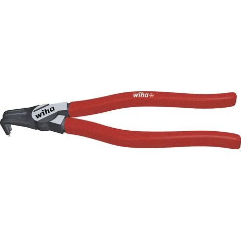 Wiha Alicates de arandelas de seguridad Classic con MagicTips® para anillos interiores (taladros), con forma acodada J 21, 180 mm (34695)