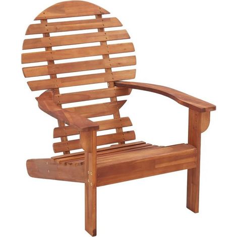Chaise de jardin acacia massif foncé Alline (1/3)