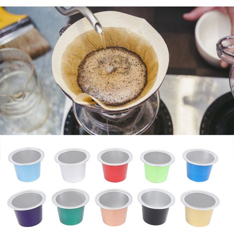 Tapas biodegradables para cápsulas de café [30 unidades] fabricadas en aluminio hermético, compatibles con diversas máquinas. (1/5)