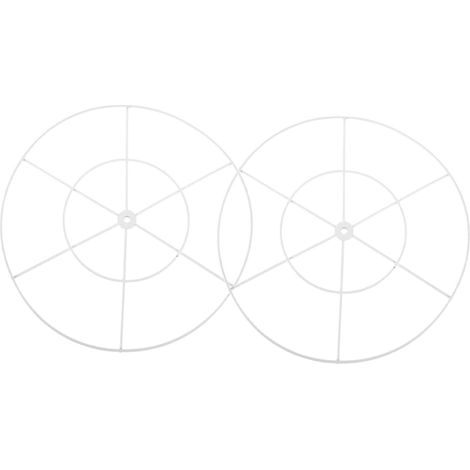 Lot de 2 Cadres en Fer Massif 40 CM pour Tentures de Plafond Mariage Cerceaux Artisanaux Métalliques Ronds pour Décoration de Fête Anneaux Décoratifs Polyvalents pour Événements (1/5)