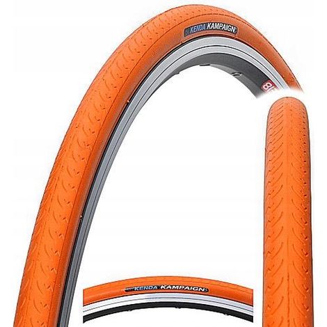 Neumático de carretera Kenda 700 x23C color naranja campaña (1/2)