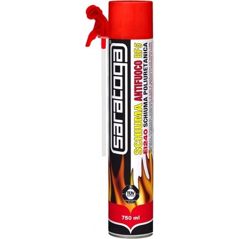 Saratoga schiuma antifuoco rf5 ei240 750ml schiuma poliuretanica espansa ignifuga (1/3)