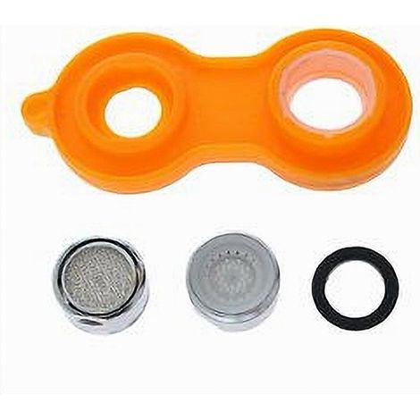 TRADE SHOP - Set 6pz Aeratore Rubinetto M24 In Abs Filtro Bagno Cucina Chiave Rompigetto 87988 - (1/4)