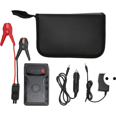 Démarreur de voiture 1000A crête 12V 10400mAh portable, batterie de secours pour essence jusqu'à 6.0L et diesel 3.0L, prise UE 100-240V (1/5)