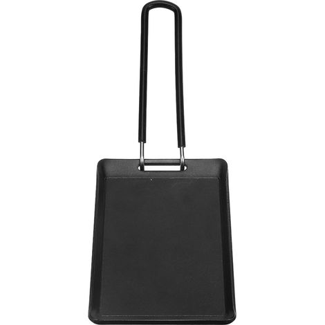 Kleine, antihaftbeschichtete Grillplatte, quadratische Grillplatte für Steaks, tragbare Grillplatte aus reinem Eisen für Outdoor-Camping (mit PE-Tasche) (1/5)