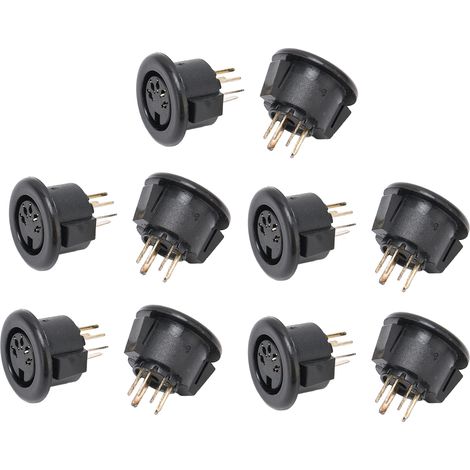 10 pièces socle 5 broches pour électrostimulateur, appareil massage et contrôle des méridiens beauté (1/5)