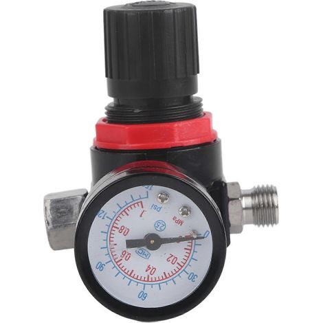 G1/4 150psi Luftdruckregler Manometer Regelventil Zubehör für pneumatische Spritzpistole