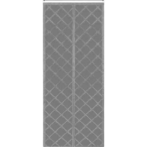 Cortina térmica magnética para puerta, materiales duraderos, uso durante todo el año, GRIS (1/2)