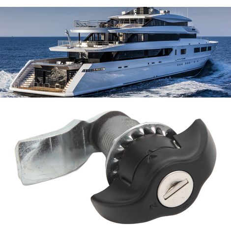 Serrure à came cylindrique avec deux clés, adaptée aux camping-cars, fourgons aménagés, armoires, boîtes à outils, etc. (Référence : FC6083-3112) (1/5)