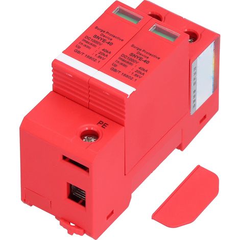 Parafoudre photovoltaïque DC 2P 1000V, parasurtenseur basse tension pour réseau solaire connecté. (1/5)