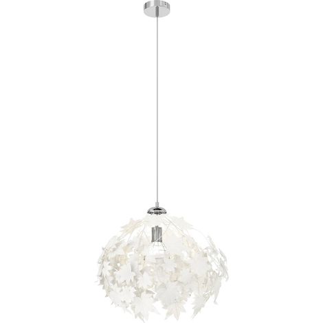 Lindby Lámpara colgante 'Maple' en Blanco de Plástico