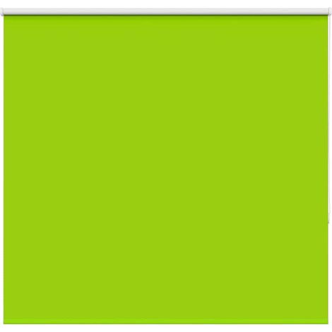 Estor Enrollable Opaco hojas verde 145x175cm Tela Ancho 141,6cm vidaXL