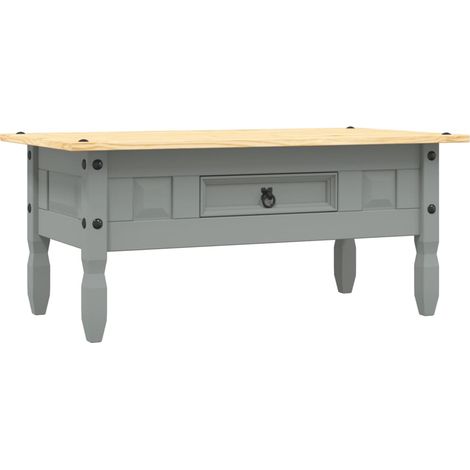 Maison Exclusive - Couchtisch Mexiko-Stil Kiefernholz Grau 100x55