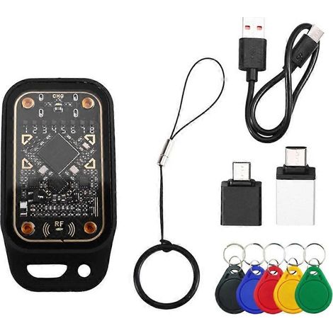 Chameleon V3.0 RFID-Chip-Emulator-Lesegerät + 5XUID 125K 13,56 MHz Schlüsselanhänger, ID-Smartcard-Etikettenkopierer, NFC-Lesegerät/Schreiber (1/5)