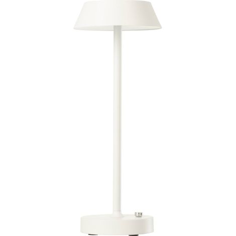 Lampe à poser blanche en métal tactile - Blanc (1/5)