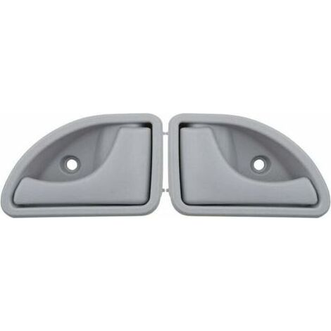 Poignées de porte intérieures avant gauche/droite, pour Renault Kangoo 1997-2007 et modèles 1997-2003, numéros de pièces : 8200247802 et 8200247803 (2 pièces), gris. (1/4)