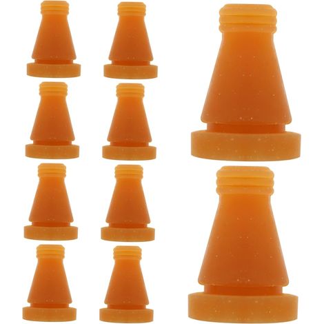 Lot de 10 Bâtons en Caoutchouc pour Plumeuse de Volaille Accessoire de Nettoyage pour Poulets et Canards Outil d'Épilation Électrique (1/5)