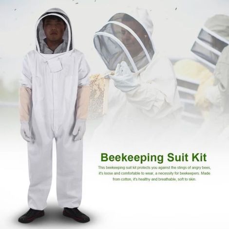 pair Combinaison de protection pour l\\'apiculture professionnelle Gants Apiculteur Protéger l\\'équipement (XL)