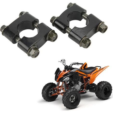 1 Paire de colliers de montage universels 22mm pour guidon de moto, supports de fixation à trou unique (1/5)