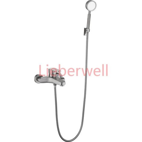 Robinet mitigeur de salle de bains et de douche en acier inoxydable 304, mitigeur de salle de bains chaude et froide, mitigeur de baignoire, ensemble de robinets de douche (1/4)