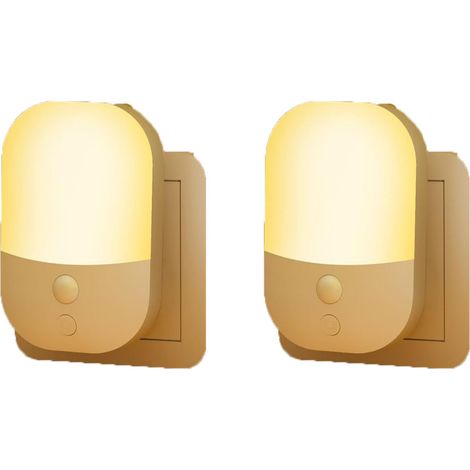 Veilleuse détecteur mouvement 0,3W. Luminosité réglable, 3 modes, lumière chaude. Idéal entrée, chambre, cuisine, salon, salle bain. (1/4)