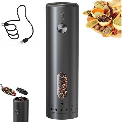 Électrique Salz et Pfeffermühle, USB-C, 110ml, LED, einstellbar (1/5)