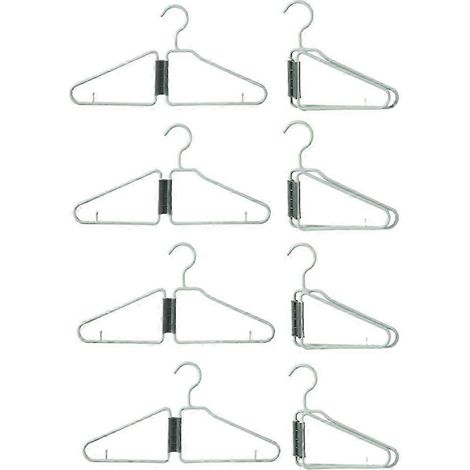 Lot de 8 cintres pliables, cintres pliables en plastique, cintre de voyage pliable (1/5)