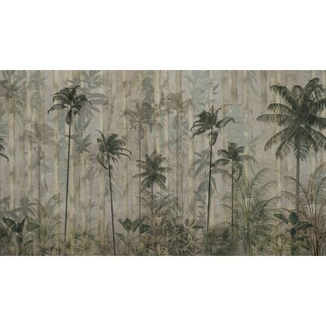 Papier peint panoramique - Forêt Tropicale - 130 cm x 74 cm (1/2)