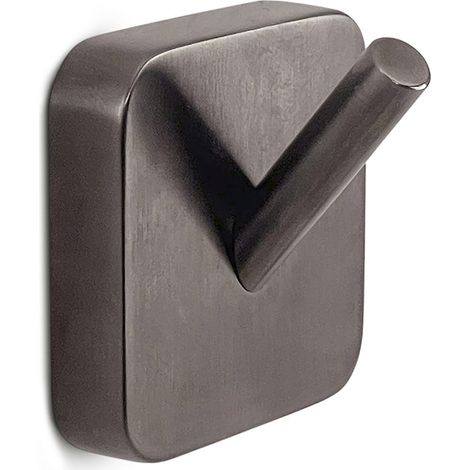 Appendiabiti Bagno 2 Pezzi Gun Metal Fissaggio Viti O Biadesivo  Tahiti