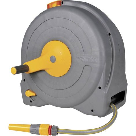 Hozelock Fast Reel 2494R0000 40 m 1/2 pollice 1 pz. Grigio, Giallo Avvolgitubo automatico da giardino (1/5)