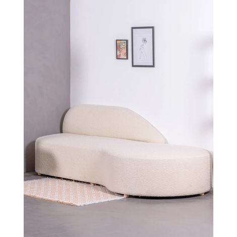 Nest Dream - Designer-Sofa aus Bouclé-Stoff - Mozart - Weiß