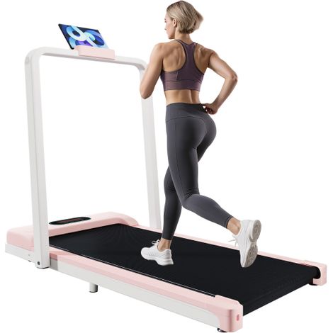 Tapis de Course Pliable 2 en 1 Silencieux, Maison et Bureau, 1-6 km/h, LED, Bluetooth (1/5)