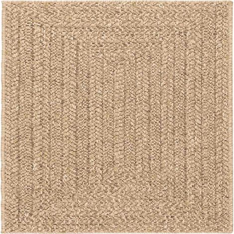 vidaXL Tappeto ZIZUR 240x240 cm Aspetto Iuta per Interni ed Esterni (1/5)
