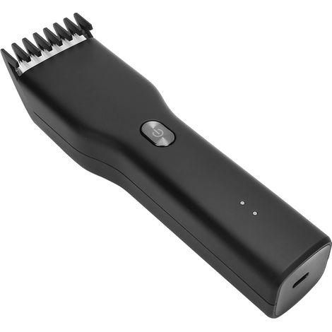 Tondeuse à cheveux électrique rechargeable pour la maison, outil de coupe pour adultes et enfants, noire (1/5)
