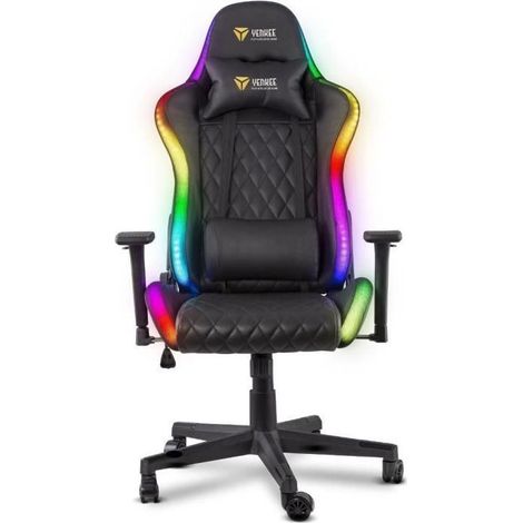 Yenkee YGC 300RGB Stardust sedia gaming nera confortevole (1/5)