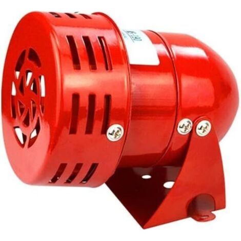 220V 120DB rouge Mini alarme de moteur en métal garde électrique sonore industrielle contre le vol MS-190