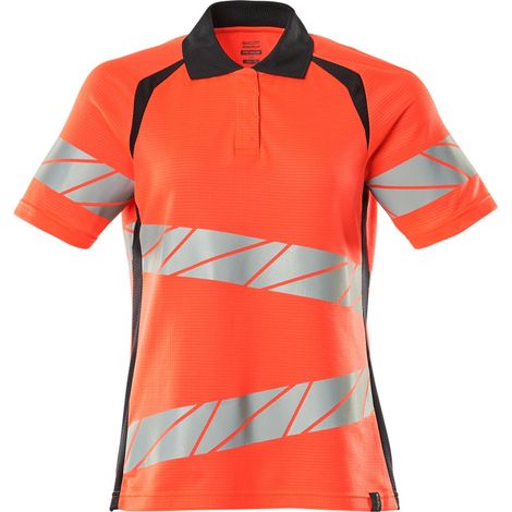 Mascot Damen-Polo-shirt 19093-771-22210 Gr. M hi-vis rot/schwarzblau