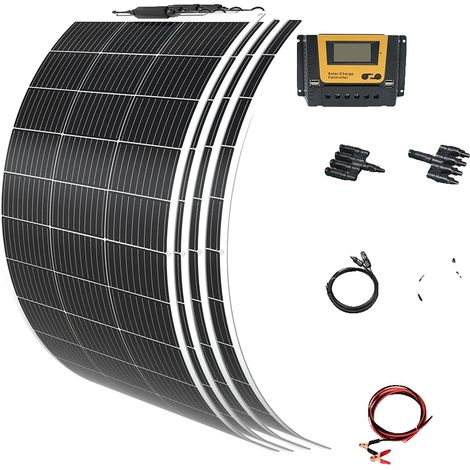 Panneau Solaire, Haute Efficacité, Design Flexible, Kit solaire 12V480W (1/2)