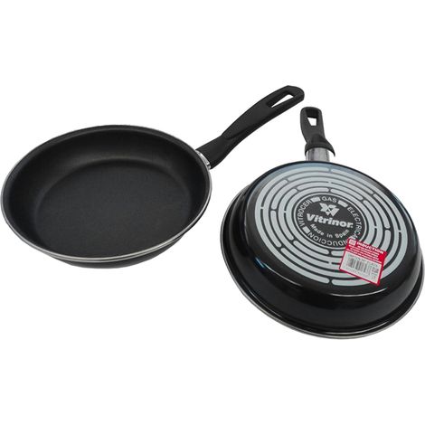 SARTEN MAGEFESA V NEGRO 24 ACERO ANTIADHERENTE TODO TIPO COCINAS LAVAVAJILLAS (1/4)