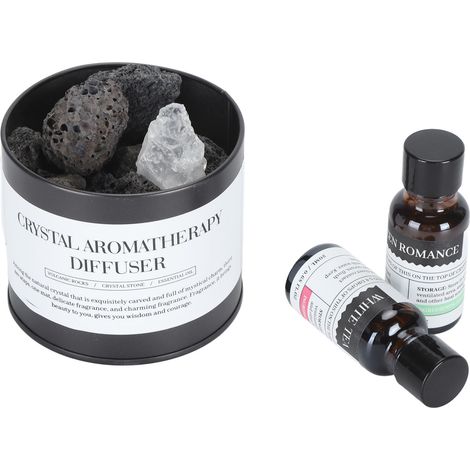 Coffret d'aromathérapie avec diffuseur de pierres et huiles essentielles parfumées pour la maison, la chambre, la salle de bain et le bureau (1/5)